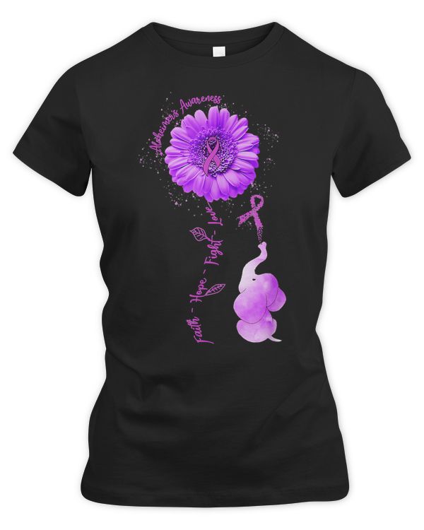 Elephant Faith Hope Fight Love Alzheimers Awarene 96 Alzheimers Disease Awareness