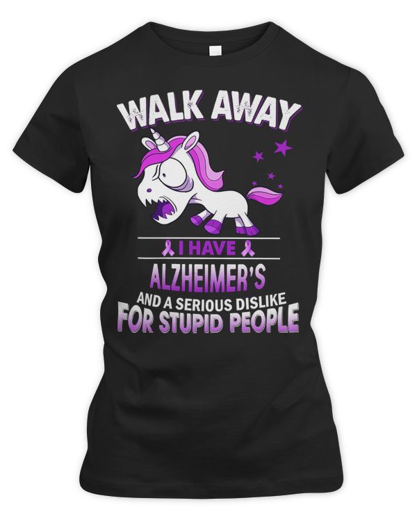 funny Alzheimers grumpy unicorn cure warrior Alzheimers Disease Awareness