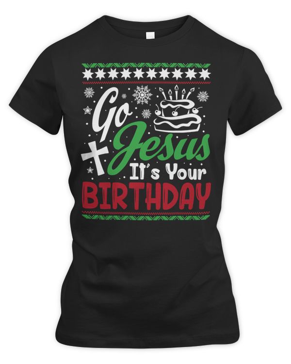 Christian Jesus Go Jesus Its Your Birthday Family Christmas Matching Pajamas 108
