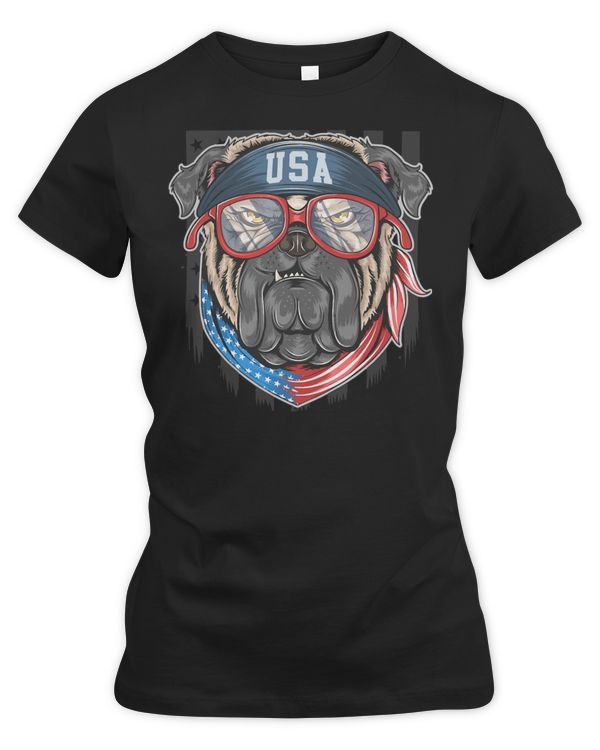 American Bulldog dog Proud American Bulldog