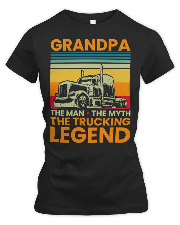 Truck Trucker Big Rig Trucker Grandpa The Man The Myth The Trucking Legend 62 Driver Truckin