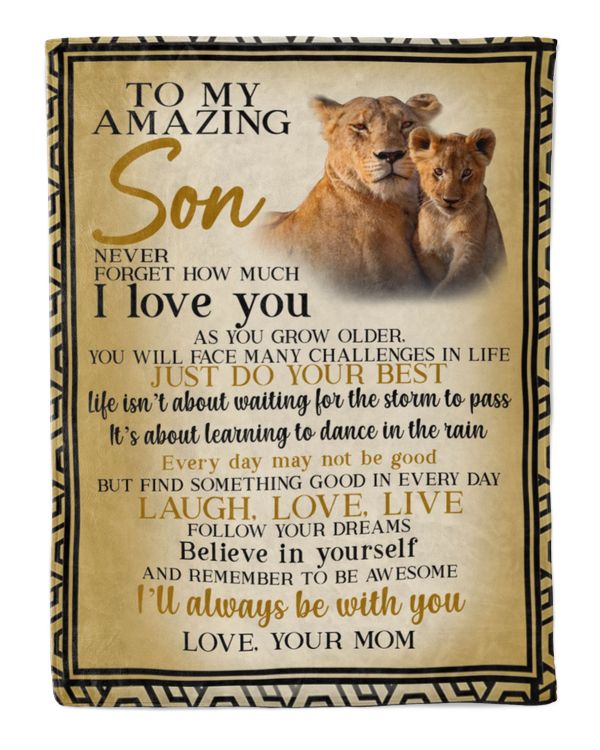 To My Amazing Son Blanket