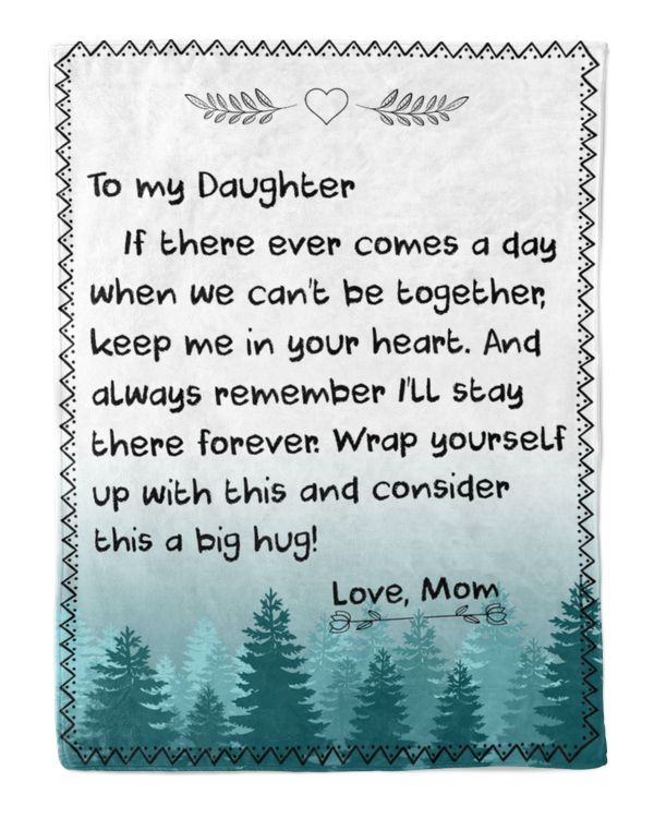 ETBK04 To My Daughter From Mom Blanket