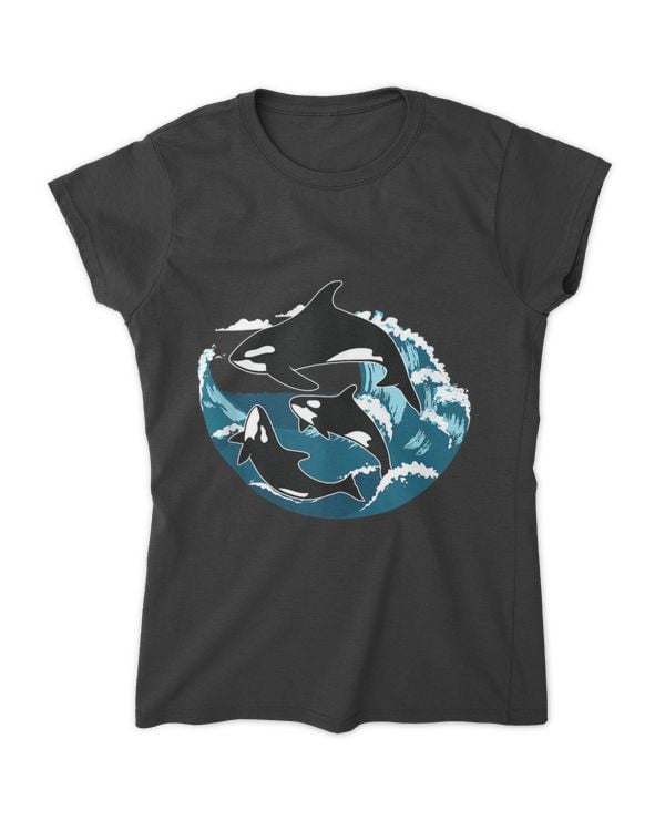 Orcas Lover Fishes Whales Killer Sea Ocean Tooth Oceanic Tank Top