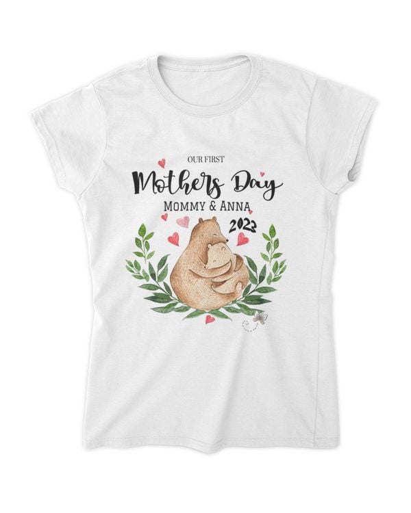 Custom name Tshirt, First time mom tshirt 2023 , First thim Mother's Day Tshirt 2023 |treasurelife.store