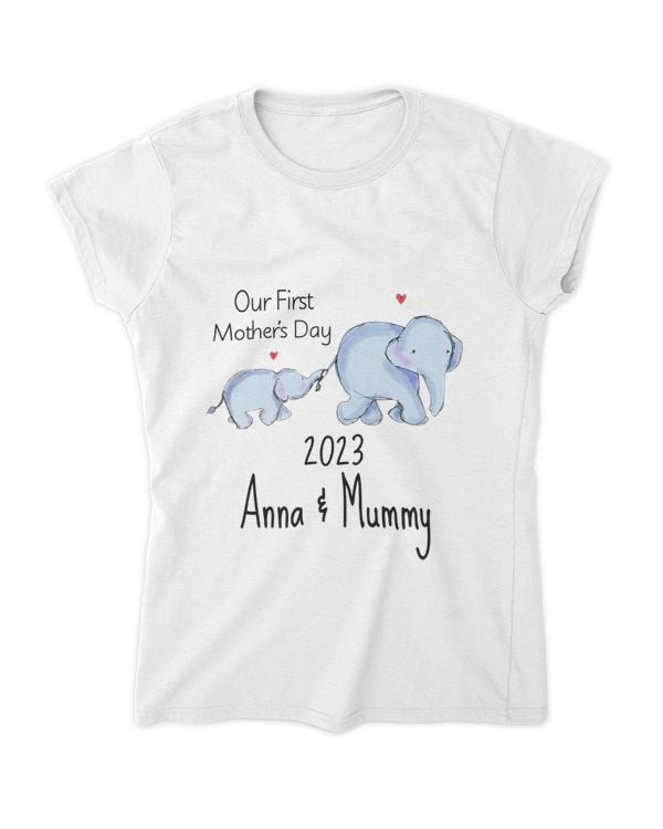 Custom name and Number Tshirt , Fist time mom Tshirt , Child and Mummy Tshirt | treasurelife.store