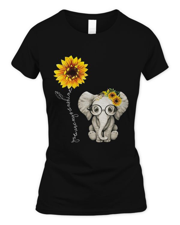 You Are My Sunshine Hippie Sunflower Elephant Gift Friend