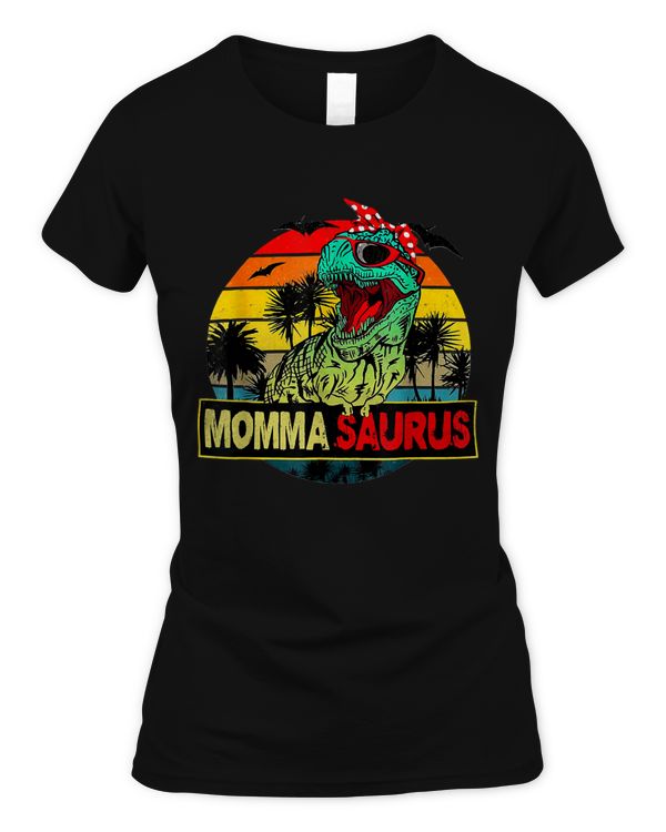 Mommasaurus T Rex Dinosaur Momma Family Matching T-Shirt
