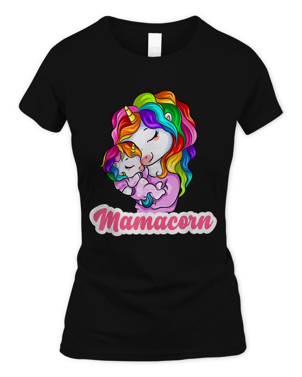 Baby Shower Pregnancy Mamacorn Unicorn Mother New Mom & Baby T-Shirt