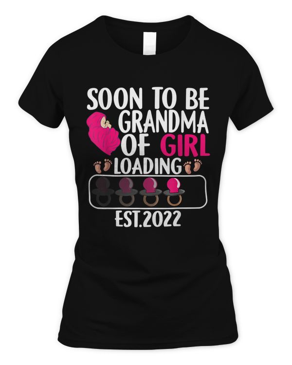 First Time Grandma Of Girl Soon To Be Grandma Est 2022 T-Shirt