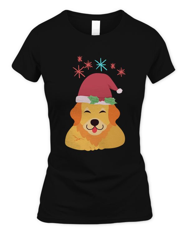 Golden Christmas Dog Classic T-Shirt