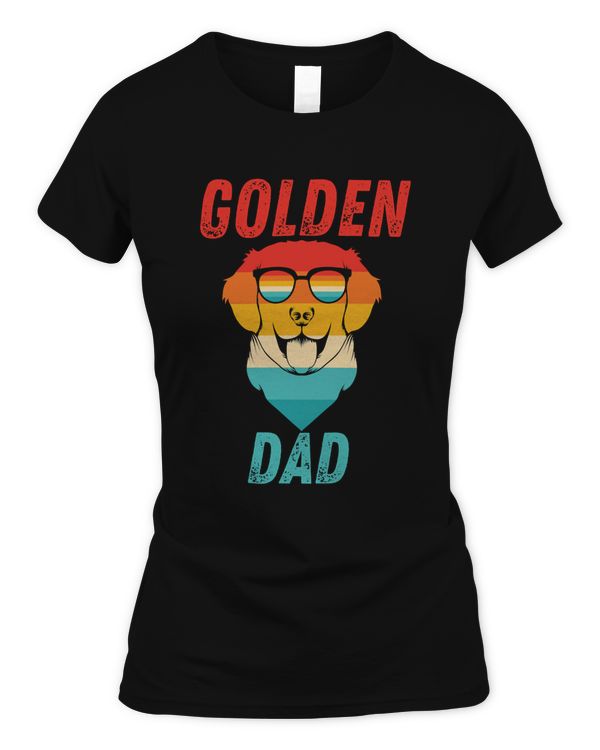 Golden Dad - Funny Golden Retriever Dad Classic T-Shirt