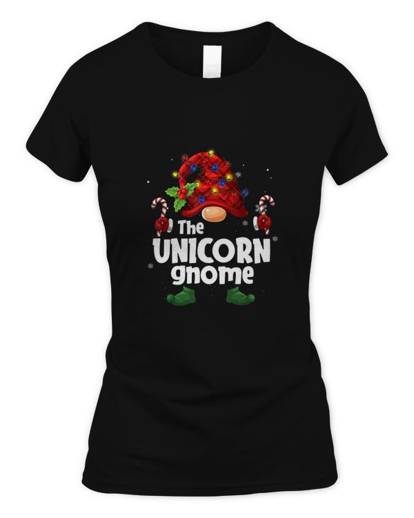 Matching Family Funny The Unicorn Gnome Christmas Group T-Shirt
