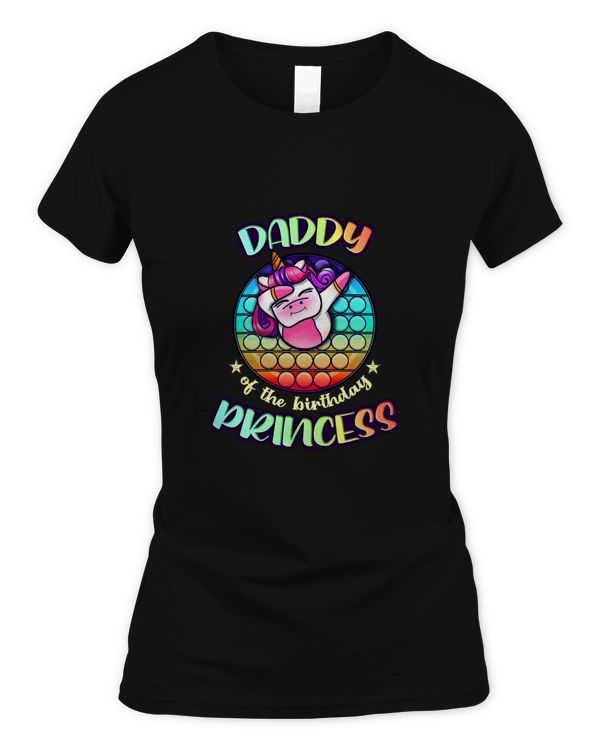 Mens Girl Bday Party Daddy of The Birthday Princess T-Shirt