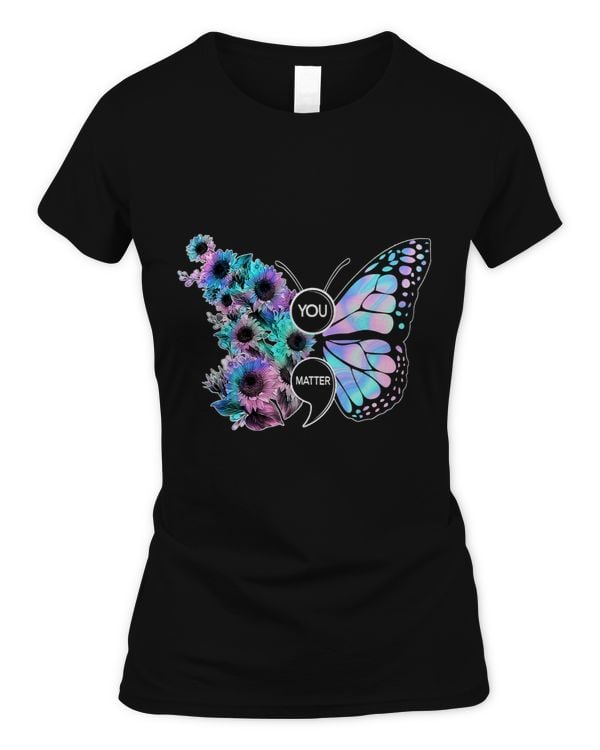 Your Life Matters Suicide Prevention Awareness Butterfly Art