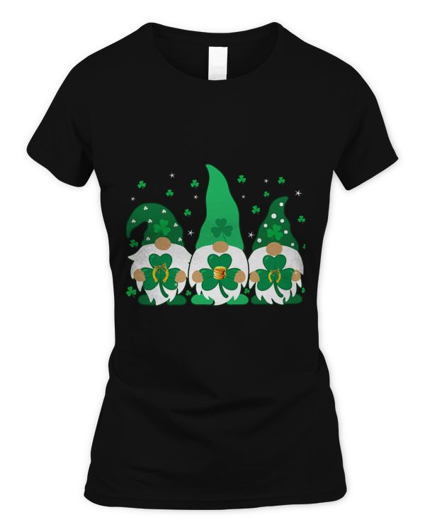 3 Irish Gnome Leprechaun Shamrock Gnomes St. Patrick's Day T-Shirt