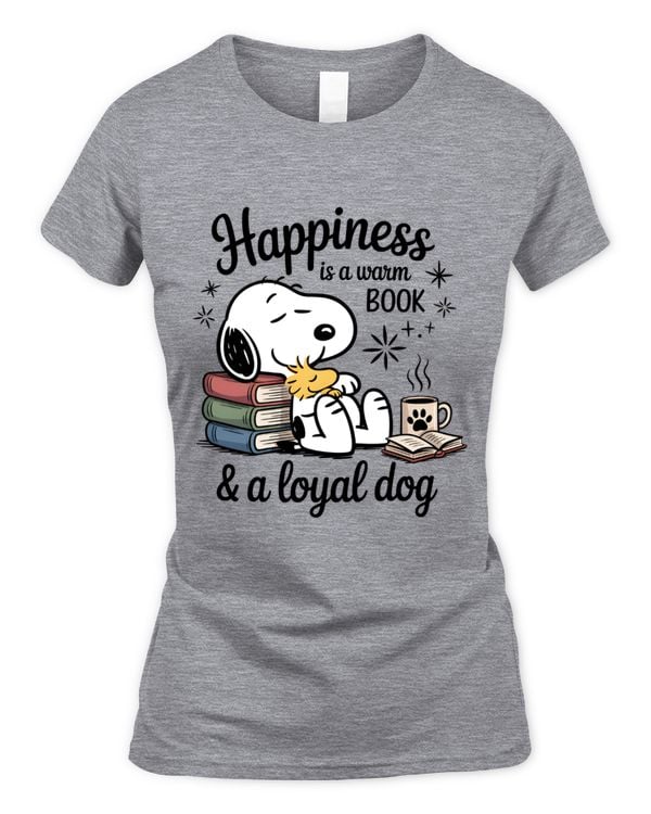 Happiness Is A Warm Book & A Loyal Dog