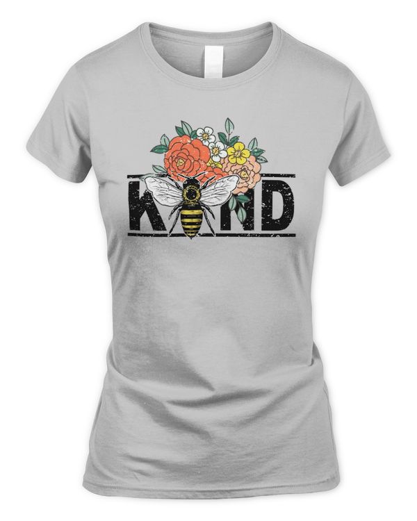 Tshirt For Women, Bee Kind Of Flower Tshirt, Gift Tshirt