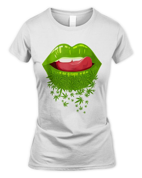Funny Sexy Lips Cannabis Marijuana Weed Gift For Men  Women