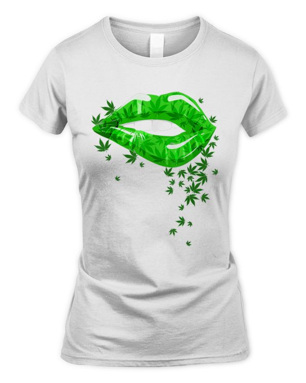 Funny Sexy Lips Cannabis Marijuana Weed Gift For Mens Womens