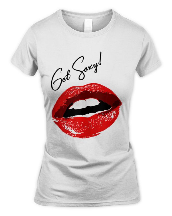 Get Sexy Red Lipstick Lips Sexy Graphic