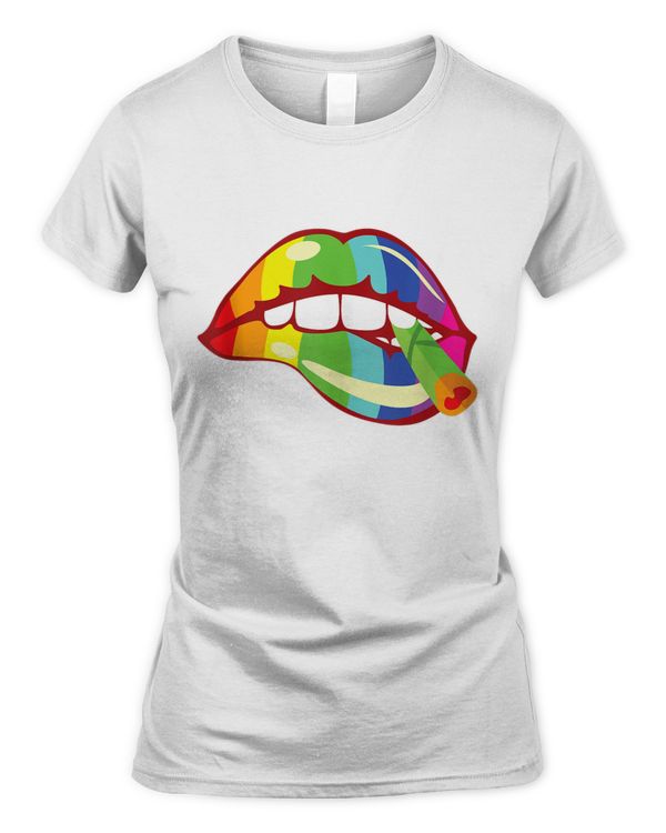 Sexy Lips 420 Weed Cannabis Marijuana LGBT Stoner Gift