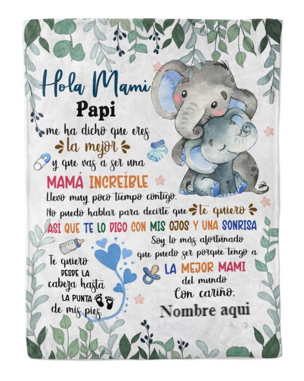 Hola mami Papi me ha dicho que eres la mejor y que vas a ser una mamá increíble.