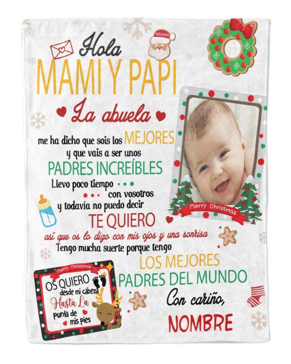 Hola mami y papi La abuela me ha dicho que sois los mejores y que vais a ser unos Padres increíbles.