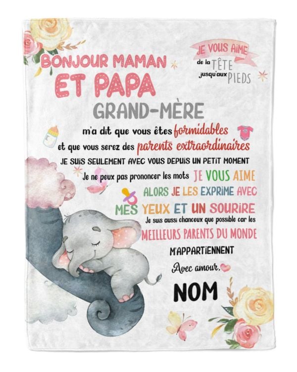 Bonjour maman et papa