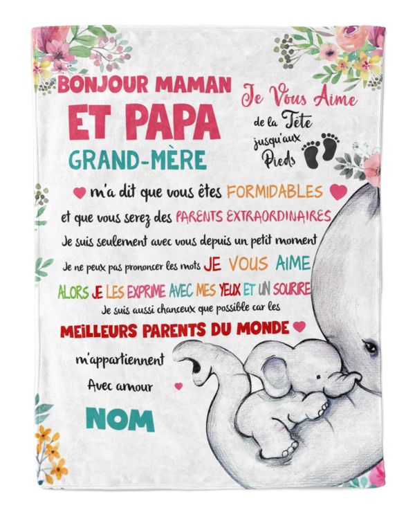 Bonjour maman et papa