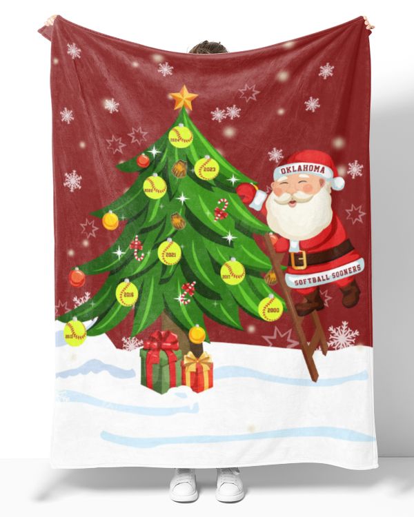Oklahoma Softball- OU Blanket- Christmas Blanket- For Softball Fans