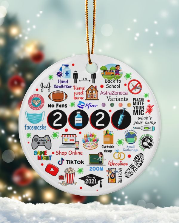 RD 2021 Christmas Ornament, 2021 Christmas Decoration, 2021 Keepsake, Quarantine Ornament, Pandemic Ornament 12