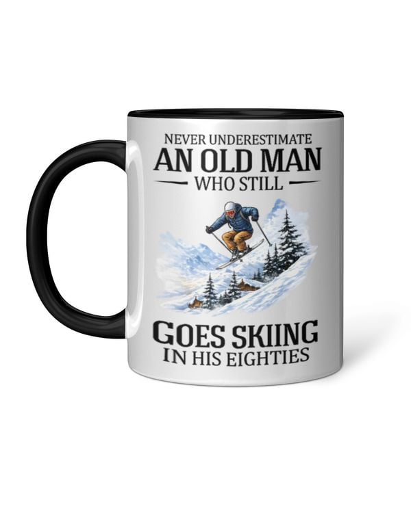 Never underestimate an old man who still goes skiing in his eighties