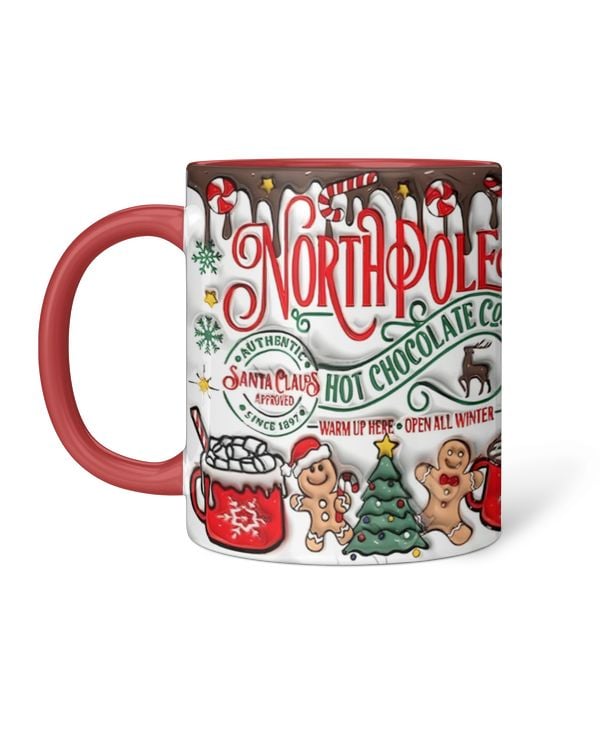 North Pole Hot Chocolate - Accent Mug, Chirstmas Gift