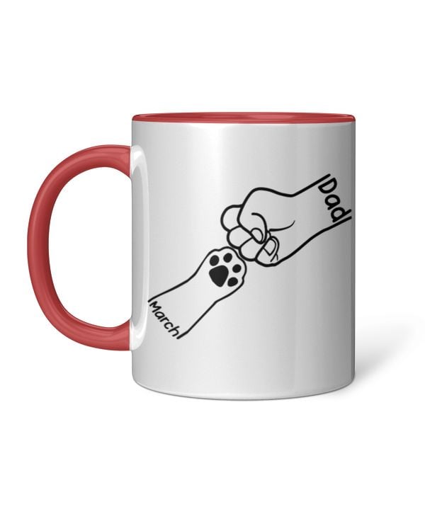 ETT3051 Paws And Human Fist Bump Personalized