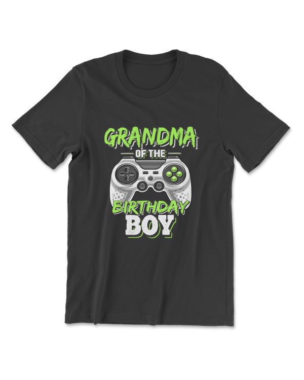 Grandma Of The Birthday Boy Matching Video Game Birthday T-Shirt