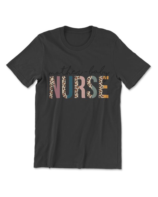 Mother Baby Nurse Colorful Leopard  Cheetah Print T-Shirt
