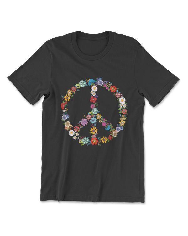 Love and Peace Flower Hippie Lover Beautiful Cute Funny Gift