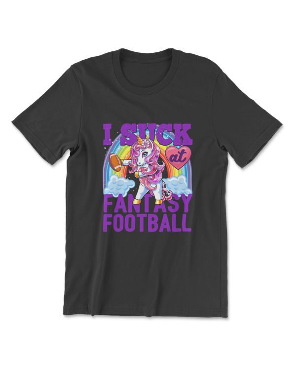 I Suck At Fantasy Football Flossing Unicorn Loser Shirt Men