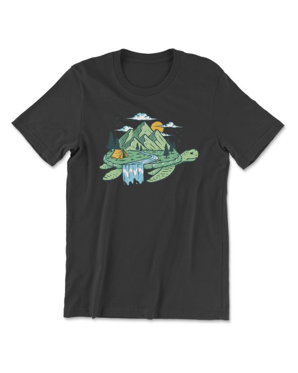 Turtle Camping On A Turtle 415 sea turtle