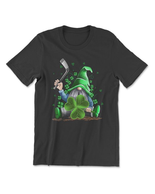 Hockey Cute St Patricks Day Lucky Ice Hockey GnomeFamily Matching Pajamas T TSh player