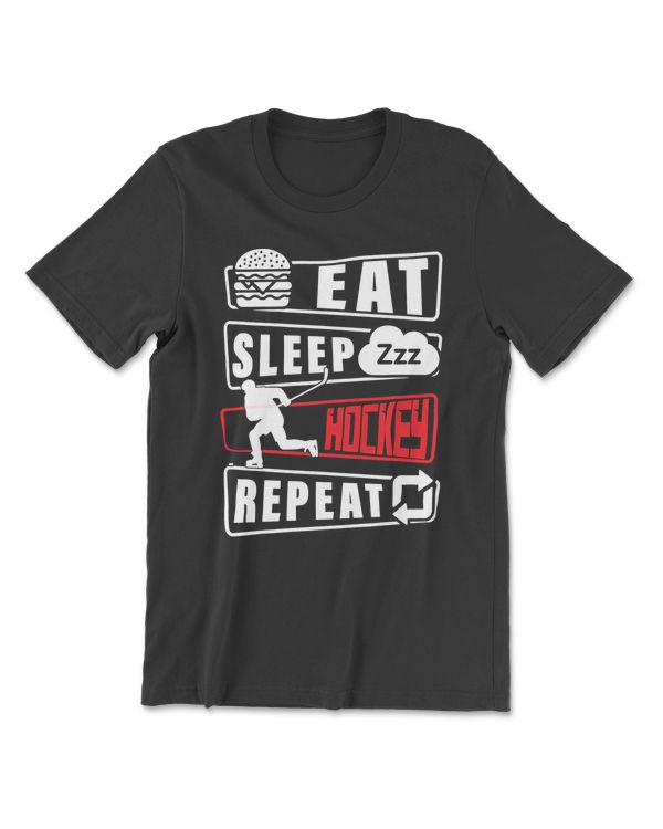 Hockey Eat Sleep Hockey Repeat Funny Ice Hockey Player s Essential 312 player