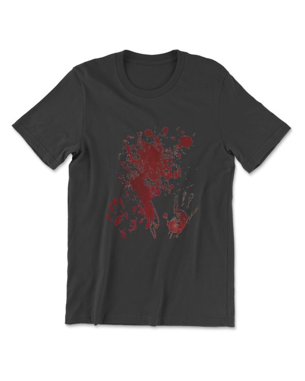 Halloween Blood Splat All Over Costume Adult T-Shirt