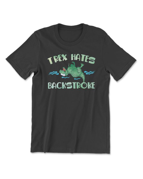 Dinosaur TRex Hates Backstroke water sports Dino Swimming Dino