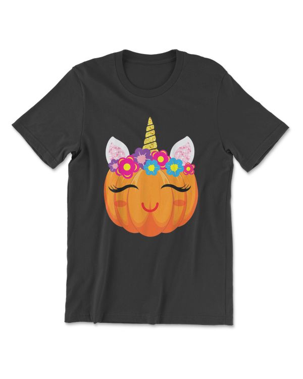 Cute Unicorn Girls Halloween Pumpkin Patch Costume Women
