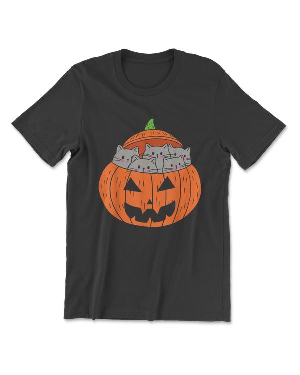 Cats in Pumpkin Carved Jack O Lantern Cat Halloween Costume