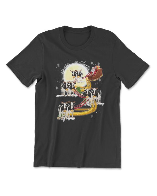 Cow Christmas Santa Claus Riding Dairy Cow for Kids Boys Girls 13 Heifer Cattle