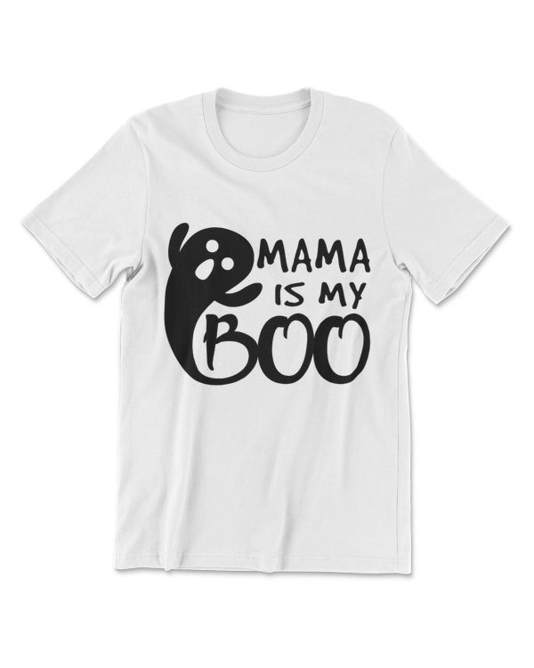 Mama Is My Boo Kid Toddler Teen Halloween Boo Ghost T-Shirt