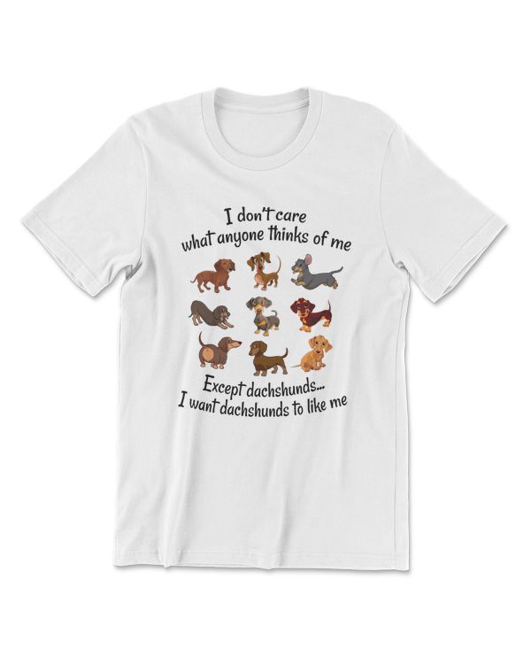 Dachshund Dog I Dont Care Dog Lover