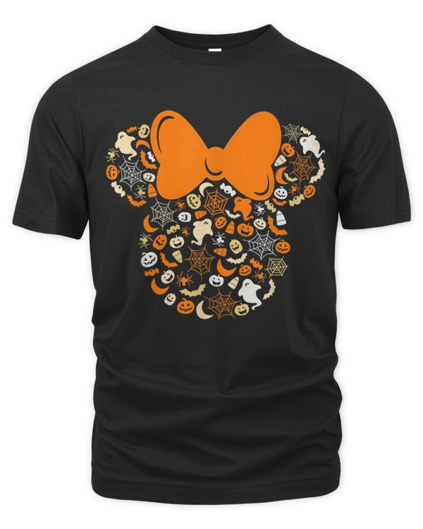 Mouse Halloween Ghosts Pumpkins Spiders T-Shirt